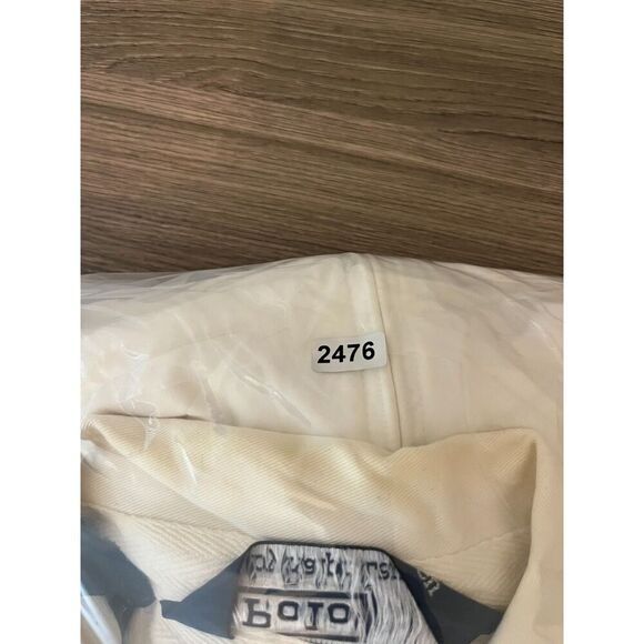 Vtg Polo Ralph Lauren Big Pony Flag Patch Full Zip Jacket Men's L White *Read - Picture 16 of 16